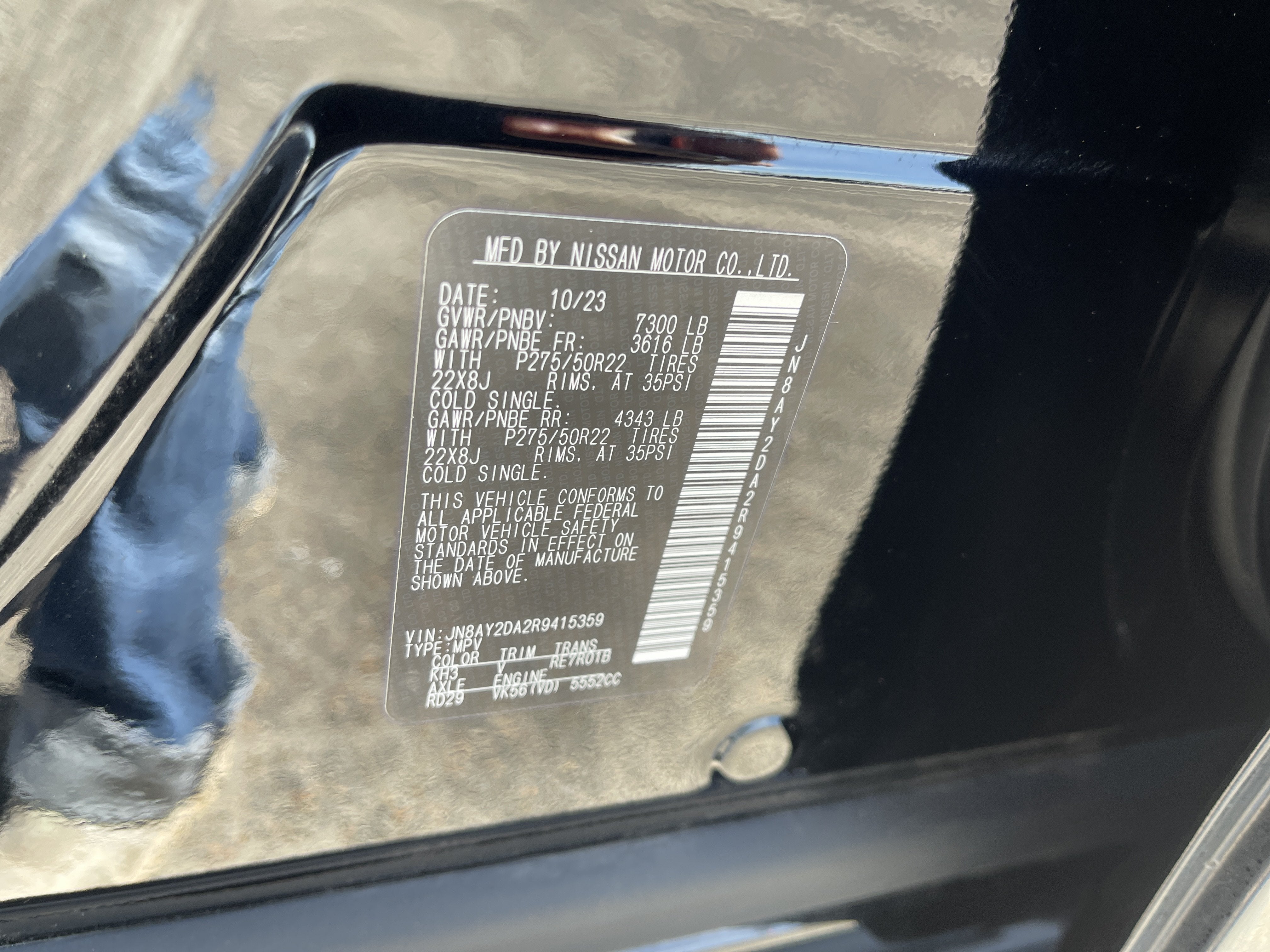 2024 Nissan Armada Platinum