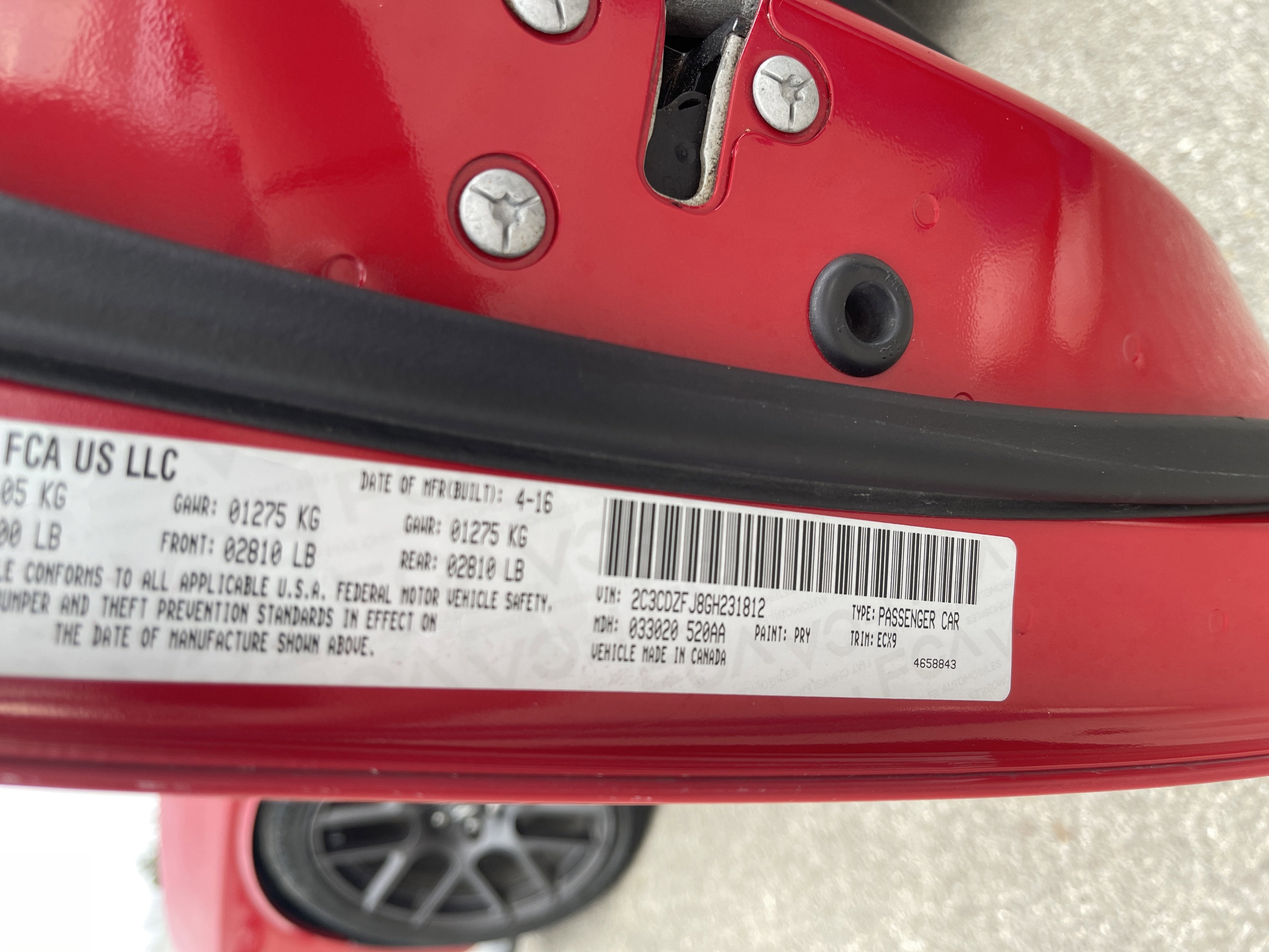 2016 Dodge Challenger R/T Scat Pack