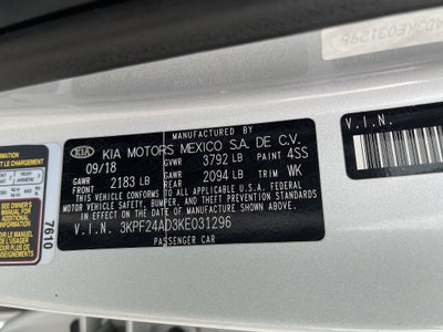 2019 Kia Forte LXS