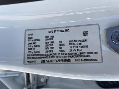 2023 Tesla Model 3 Base