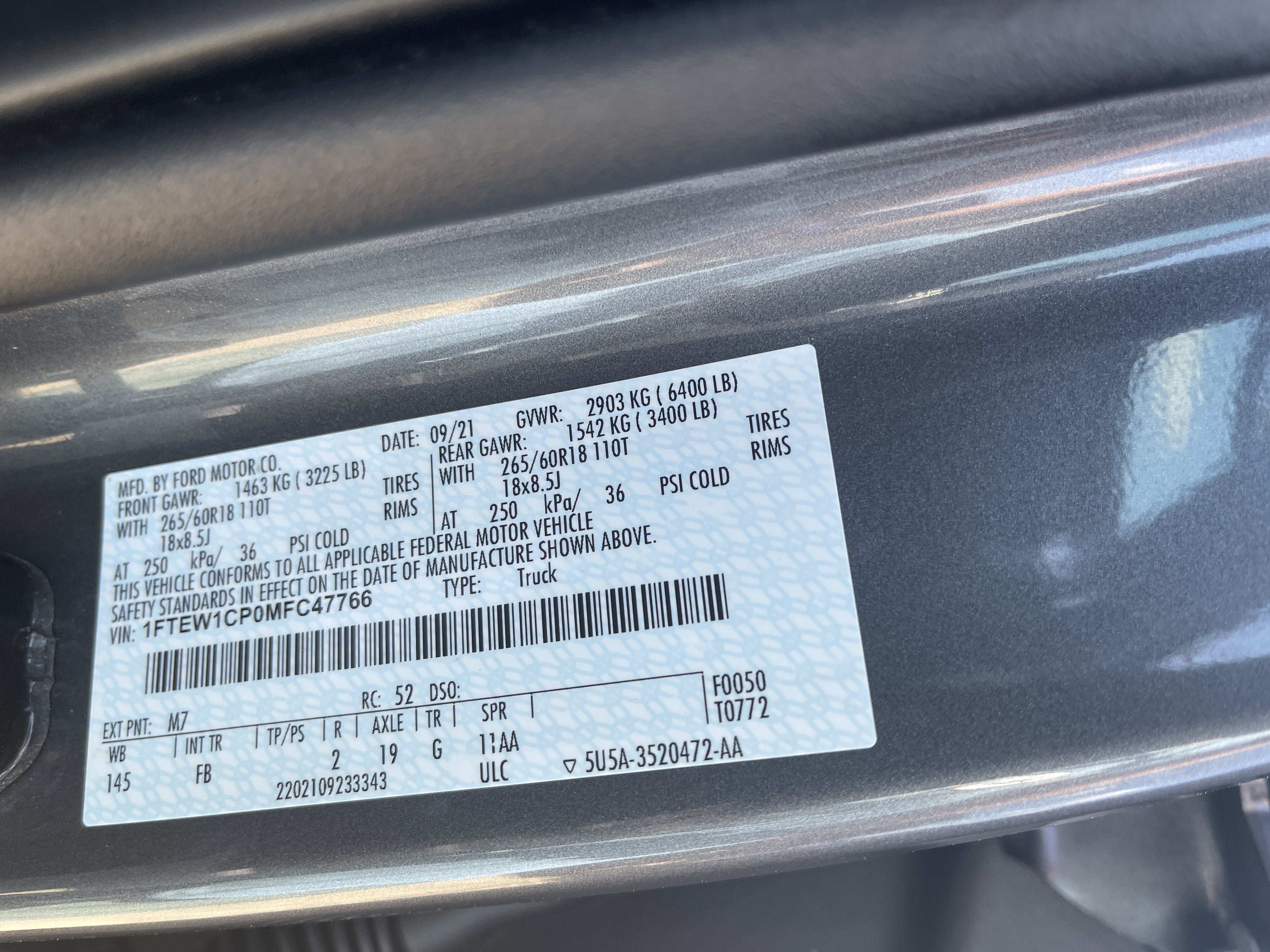 2021 Ford F-150 XLT