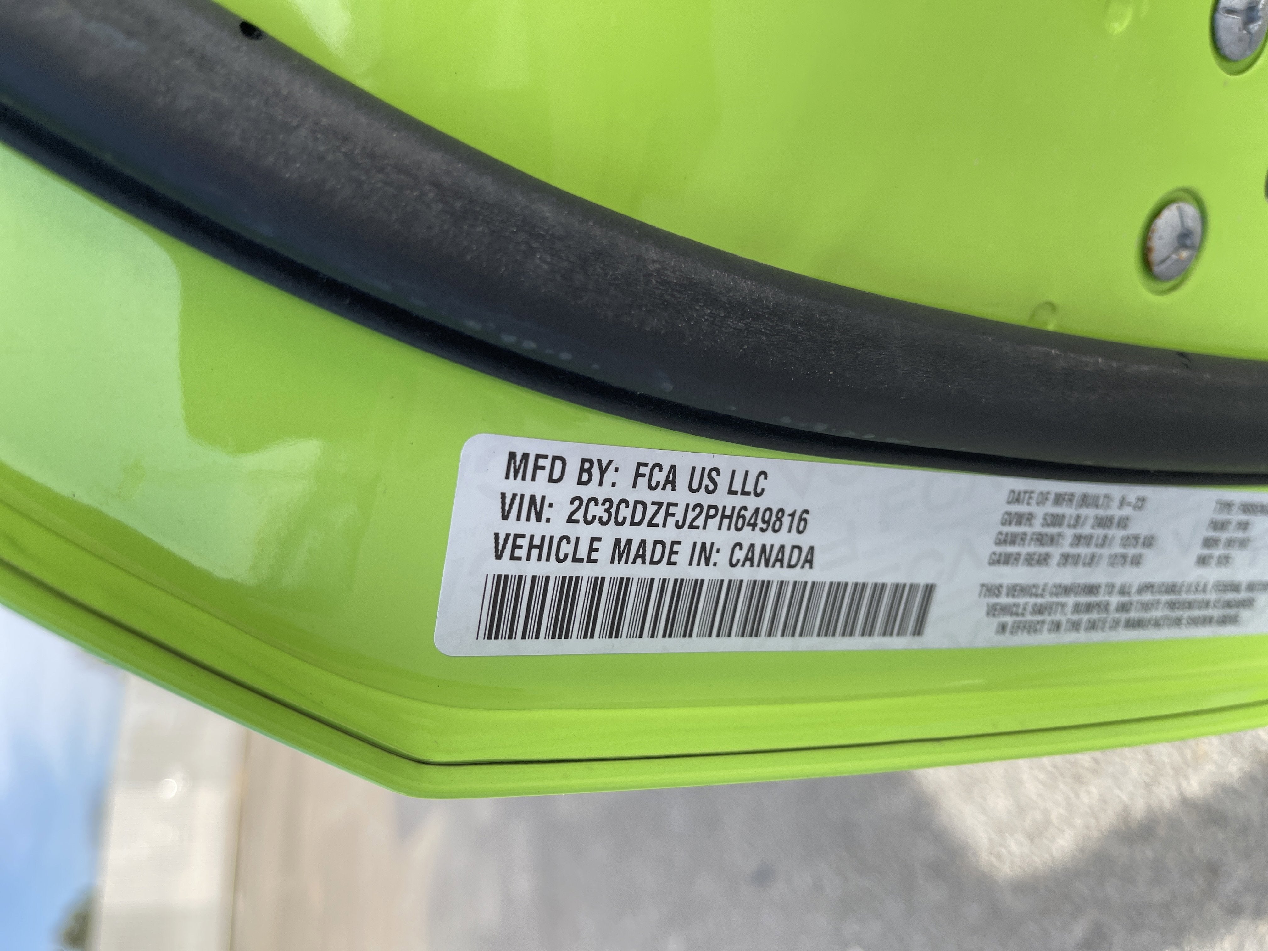 2023 Dodge Challenger R/T Scat Pack