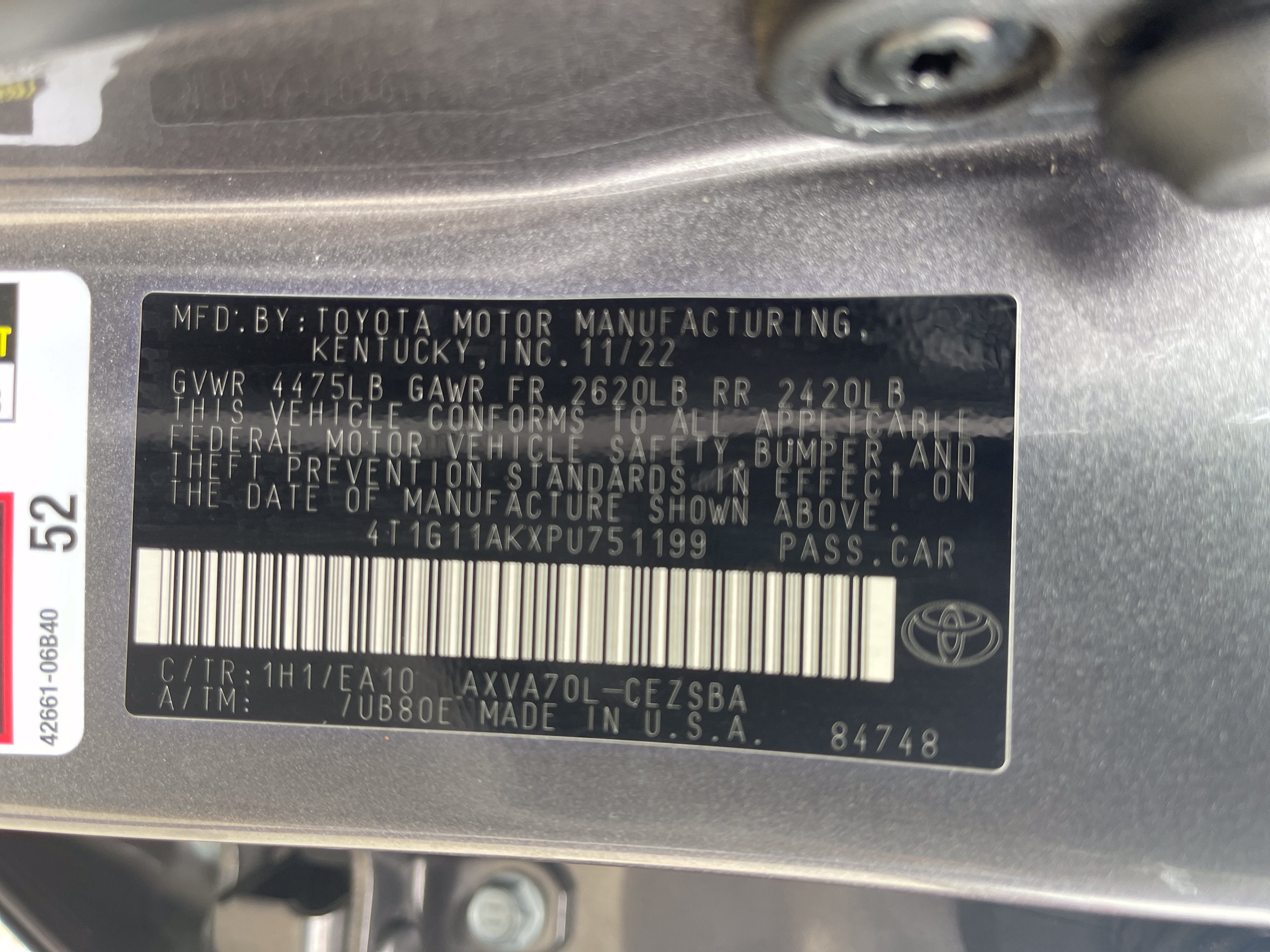 2023 Toyota Camry SE